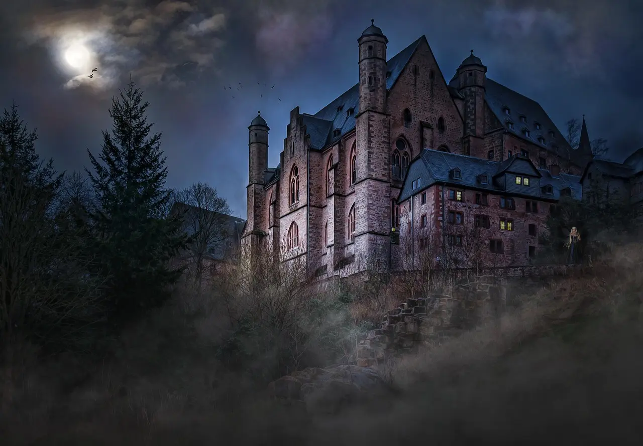 Mighty 10th-century Guimarães Castle dominating the skyline above cobblestone streets and historic timber-framed buildings Guimarães Castle’s stone keep and battlements overlooking the historic city center